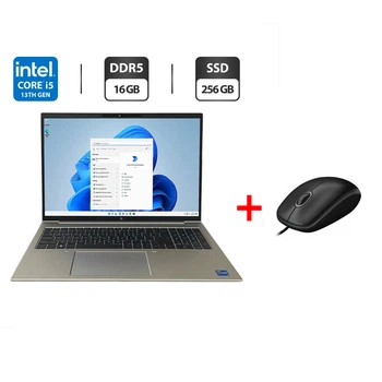 Ультрабук HP EliteBook 860 G10 / 16" (1920x1200) IPS / Intel Core i5-1345U (10 (12) ядер по 3.5 - 4.7 GHz) / 16 GB DDR5 / 256 GB SSD M.2 / Intel Iris Xe Graphics / WebCam / Fingerprint б/у + Подарок Проводная мышь / USB