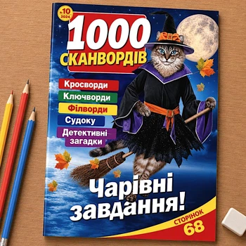Кроссворды 1000 Сканвордов №10/2024 Украинский язык