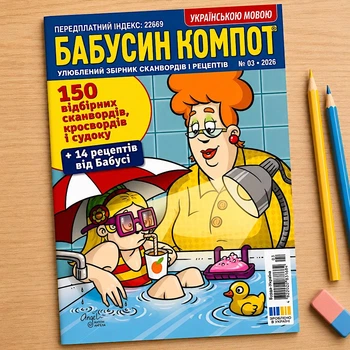 Кроссворды Бабушкин Компот №03/2026 Украинский язык