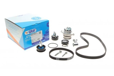 Комплект ГРМ + помпа VW Golf/Jetta/Polo/Seat Toledo/Leon 1.6 16V/FSI 00-05 (130x20 / 58x17) (PA765) KP765-1 Кр, GRAF