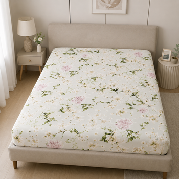 Простирадло Вілена бязь Голд Люкс 220×240 см White Lily