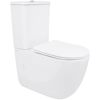 Унітаз підлоговий Qtap Leo Ultra Quiet 620×355×790 мм з сидінням Soft close білий (QTLEO27W49261)