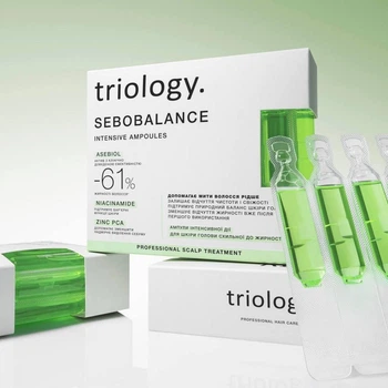 Балансирующая сыворотка для кожи головы склонной к жирности Triology Sebobalance 20 ампул