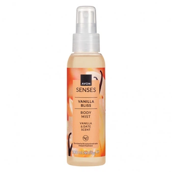 Освежающий лосьон-спрей Avon Senses Vanilla Bliss «Ванильное наслаждение», 100 мл