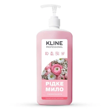 Жидкое мыло с ароматом цветов 1л KLINE