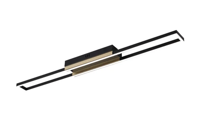 Потолочная люстра VALESO 3439/800 черная с золотом, LED 62W