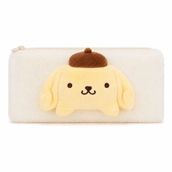 Пенал-косметичка меховой PomPomPurin желтый