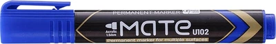 Маркер перманентный Deli 10230 1.5 мм пулевидный с возможностью дозаправки синий 1 шт (6921734941053)
