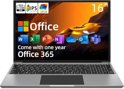 Ноутбук 16" Jumper EZbook S7 Max / Intel Celeron 5305U / RAM 16GB eMMC 128GB + SSD 512GB / Windows 11
