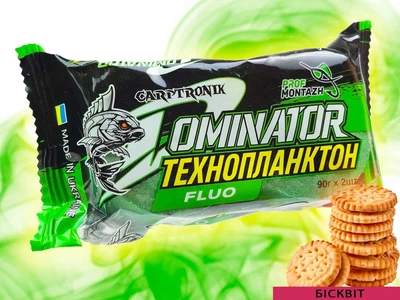 Технопланктон CARPTRONIK (Prof Montazh) Бисквит DOMINATOR FLUORO 2×90 г