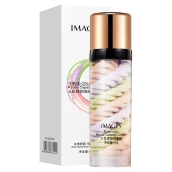 База под макияж для лица трехцветная Images Three Repair Capacity Cream, 40 г