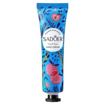 Крем для рук с экстрактом персика Sadoer Nourish Your Hands Peach and Plants, 30 мл