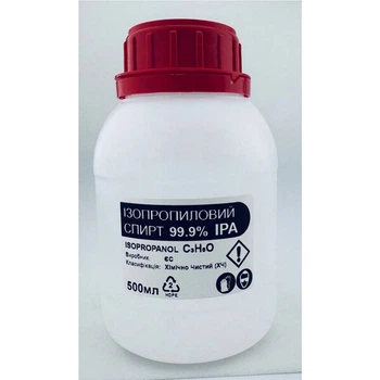 Спирт ізопропіловий 99.9% IPA 500мл тара HDPE - 742487