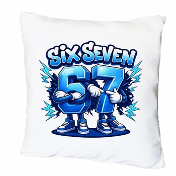 Подушка з друком "Six seven" №1 (43601)