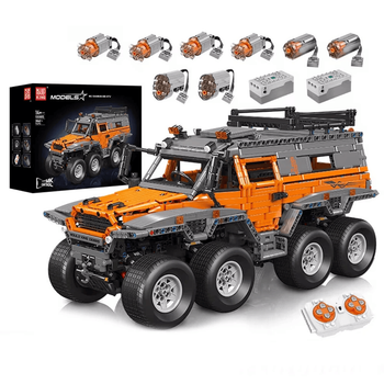 Конструктор Mould King 13088 Shaman 8x8 ATV на радиоуправлении 2578 деталей оранжевый