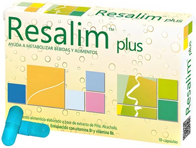 Suplement diety Phergal Resalim Plus 10 kapsułek (8429449081715)