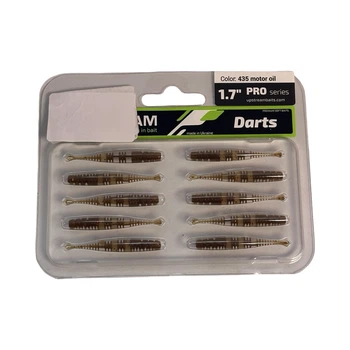 Силикон UPSTREAM Darts 1.7" (10шт) #435 motor oil ,DAR1.7_435