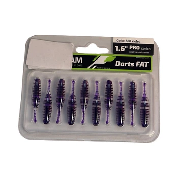 Силикон UPSTREAM Darts Fat (10шт.) #530 violet ,DARF1.6_530