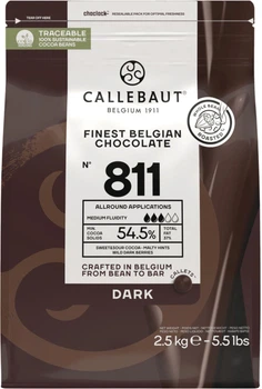 Шоколад бельгийский Callebaut №811 Черный в дропсах 2.5 кг (5410522513257/5410522513271)