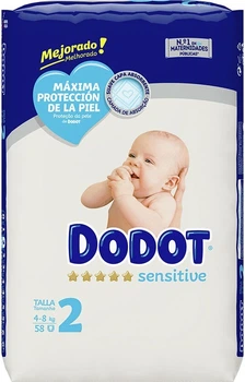 Pieluchy Dodot Sensitive RN Rozmiar 2 4-8 kg 58 szt (4015400846789)