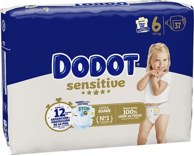 Pieluchy Dodot Sensitive Rozmiar 6 13+ kg 37 szt (8700216488365)