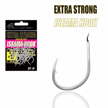 Сверхпрочные крючки ISEAMA HOOK EXTRA STRONG , размеры 17# 18# 19#