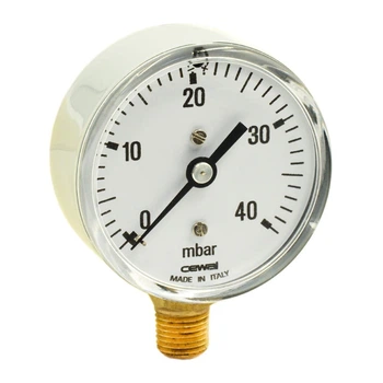 Манометр радиальный Cewal MP 63 RM 1/4" 25 бар 63мм (91406205)