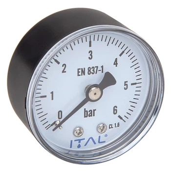Манометр аксіальний ITAL 1/4" 6 бар 50 мм (PM-IT0002)