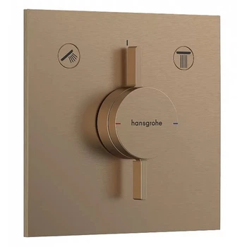 Смеситель для душа Hansgrohe DuoTurn E термостатический, бронза брашированная (75417140)