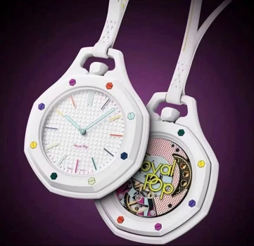 Кишеньковий годинник Swatch Royal Pop 1:1 колір White Multi