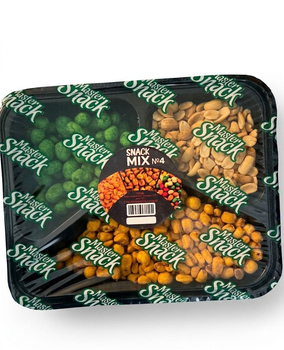 Набір снеків Master Snack Mix №4 — Пікантне асорті (арахіс у глазурі, арахіс солоний, кукурудза)