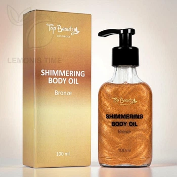 Мерцающее сухое масло для тела Top Beauty Shimmering Body Oil Bronze 100 мл
