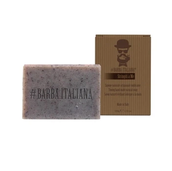 Тонізуюче натуральне мило ручної роботи з порошком кавових зерен Barba Italiana Stringiti a me 100g