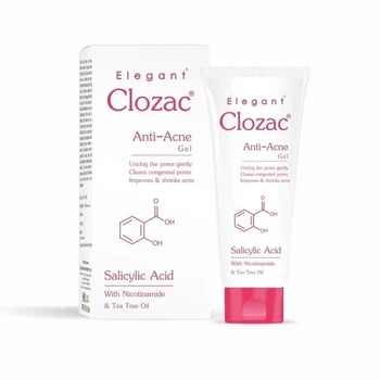 Гель против акне с салициловой кислотой elegant Clozac Anti-Acne Gel 50 мл