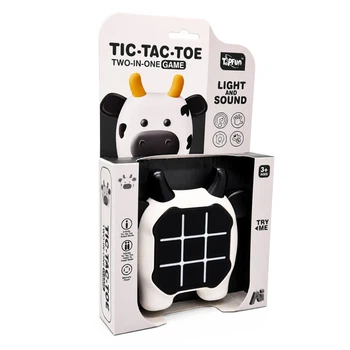 Детская игра Tic-Tac-Toe G66-2 интерактивная со светом и звуком 15x4x26,2 см разноцветная