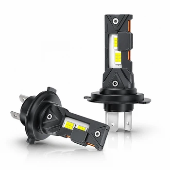 Комплект LED ламп H4 Hi/Lo 6000K для авто і мото з яскравим білим світлом