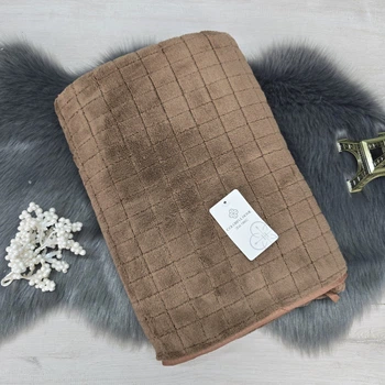 Полотенце банное микрофибра 140*70 см COLORFUL HOME коричневого цвета Уют 54