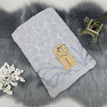 Полотенце для лица махровое серое 50*100 см Пакистанская махра Верес 36