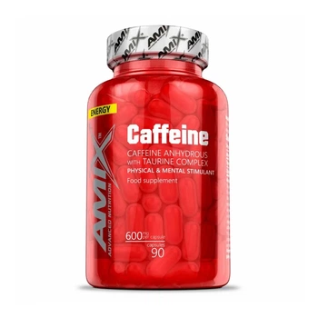 Кофеїн з таурином Caffeine 200mg with Taurine Amix 90 капсул