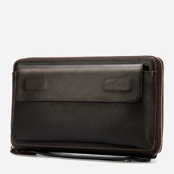 Кошелек мужской кожаный для карточек Vintage leather-14655 Коричневый