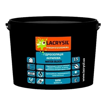 Мастика гідроізоляційна Lacrysil Water Block 12 кг