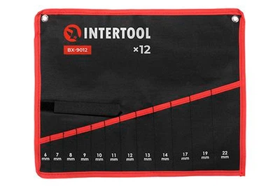 Чохол для гайкових ключів Intertool 450 x 360 мм x 12 кишень (BX-9012)