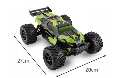 Машинка на радиоуправлении 45 кмч для детей 2 аккумулятора черный OVERMAX FK-2987