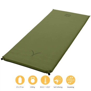 Самонадувной коврик 198x76x5 см для кемпинга 1 шт оливковый Grand Canyon PS-1333