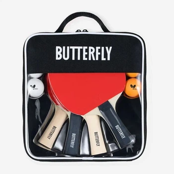 Ракетки для настольного тенниса Butterfly Racket Set Easy 4 Bats 6 Balls