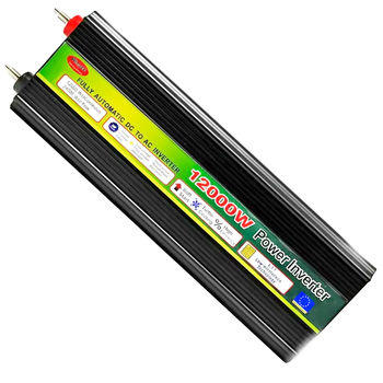 Инвертор 12000W 12V для кемпинга 2 розетки черный LS-2571