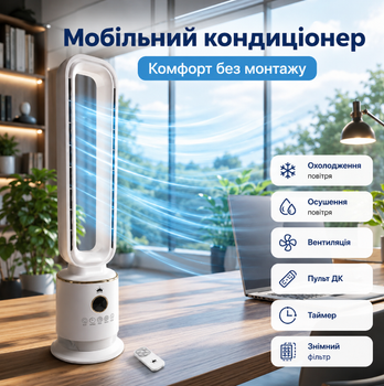 Кондиционер напольный Dometic X-720 мобильный с пультом дистанционного управления, 220 В, белый