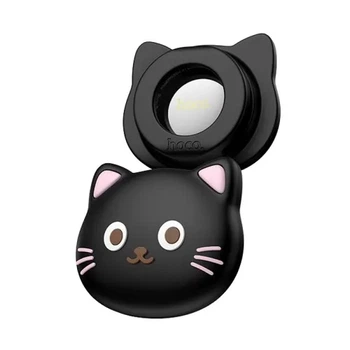 Брелок-поисковый трекер Hoco E91D Tiger Cat Collar Type Black с поддержкой Apple Find My для кошачьего ошейника