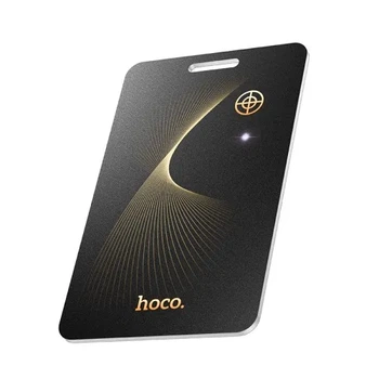 Брелок-поисковый трекер Hoco E92 Saviour Smart Positioning Anti-Lost Device Black с поддержкой Apple Find My