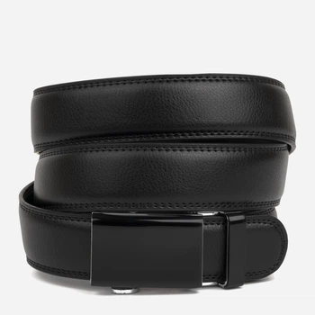 Ремень мужской из натуральной кожи Vintage leather-20312 115 см Черный